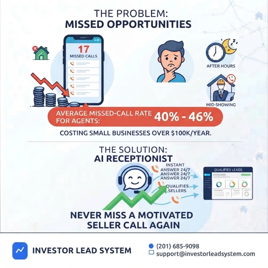 AI Receptionist: never miss a motivated seller call again
